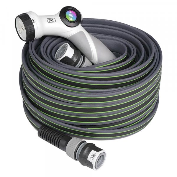 TUBO PER GIARDINO IN KIT 'FORCE' 15 mt. - grigio